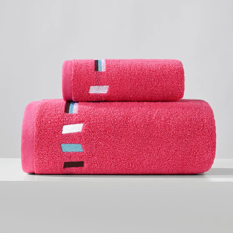 Adult Bath Towel 100% Cotton Bath Towel Sweat Absorbent Towel Sports Towel Strong Absorbent Bath Towel Colourful Bath Towel Set