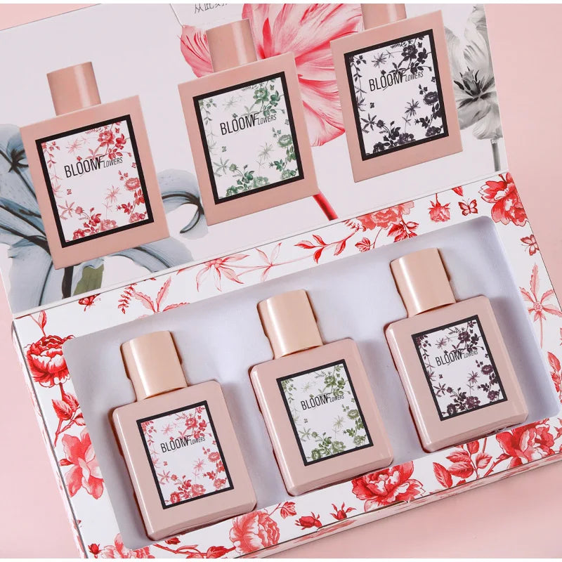 Women's Perfume Set Long-lasting Fragrance Flower Joy Blooming Water Of Flowers Floral Scent Eau De Toilette Valentine Day Gifts