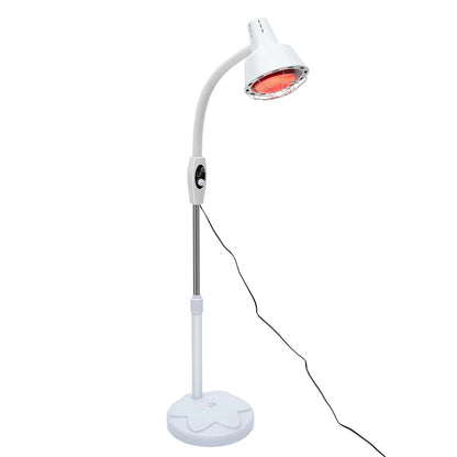 275W Infrared Heat Lamp,Therapy Lamp for Body or Pain Relief, Adjustable Floor Stand And Temperature Therapeutic Lamp