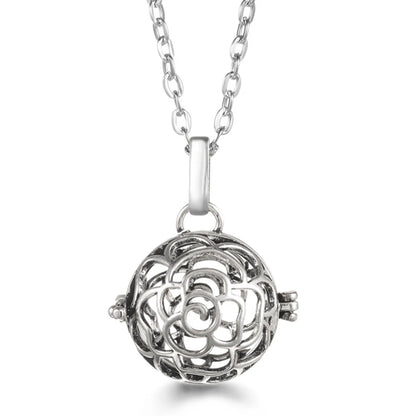 Russia Tradition Chime Exquisite Angel Wings Caller Necklace Essential Oil Diffuser Pregnant Woman Aromatherapy Pendant Jewelry