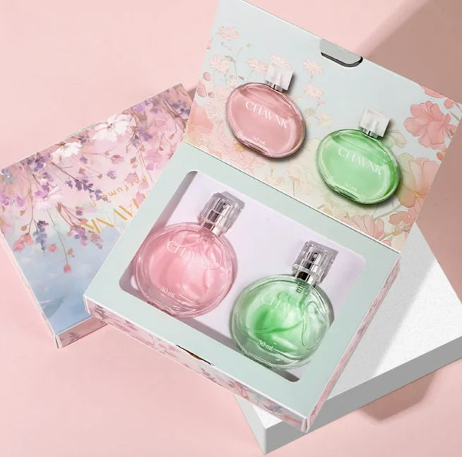 30ML*3 Set Floral Scented Perfume Eau De Parfum for Women Long Lasting Pheromone Fragrance with High Quality Gift Box