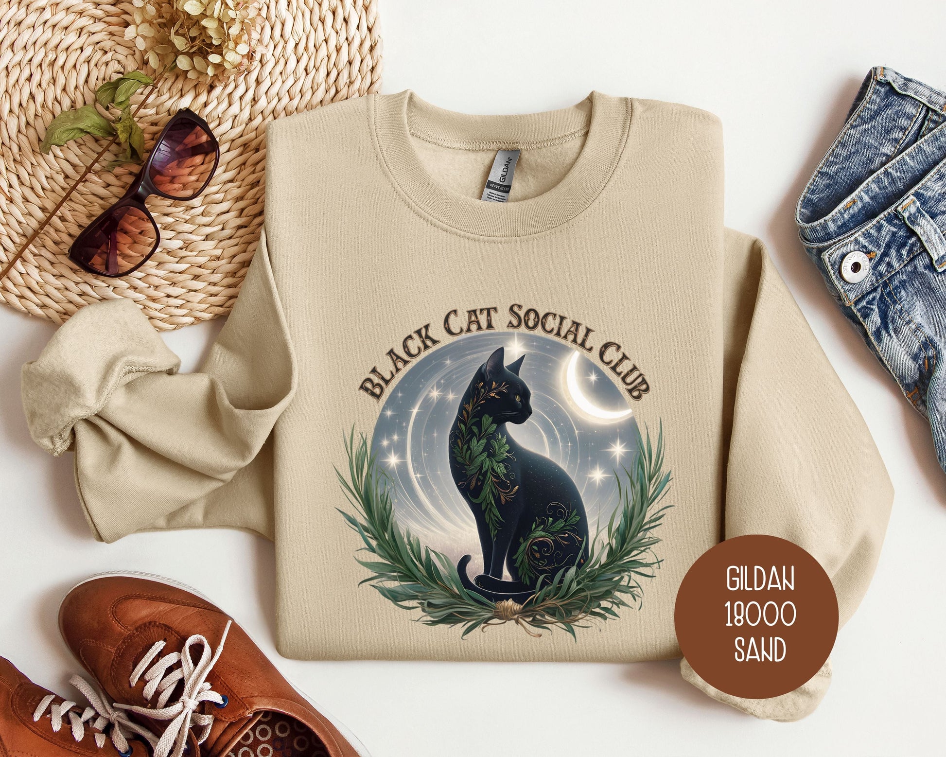 Black Cat Social Club Sweatshirt-1