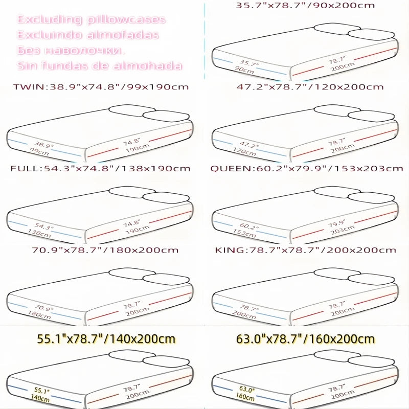 Kuup High Quality Fitted Sheet 90/180/150x200 Cm Elastic Band Mattress Cover Bed Sheet Queen King Size No Pillowcases Included