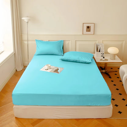 Kuup High Quality Fitted Sheet 90/180/150x200 Cm Elastic Band Mattress Cover Bed Sheet Queen King Size No Pillowcases Included