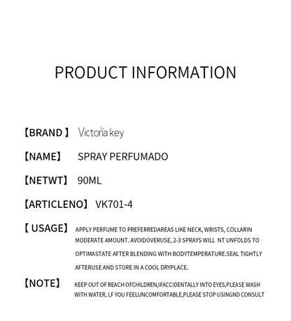 Digital Perfume Body Spray, Long-lasting Natural Fragrance, Alcohol-free, Popular Crushed Brazilian Essential Oil Fragrance, 1 B