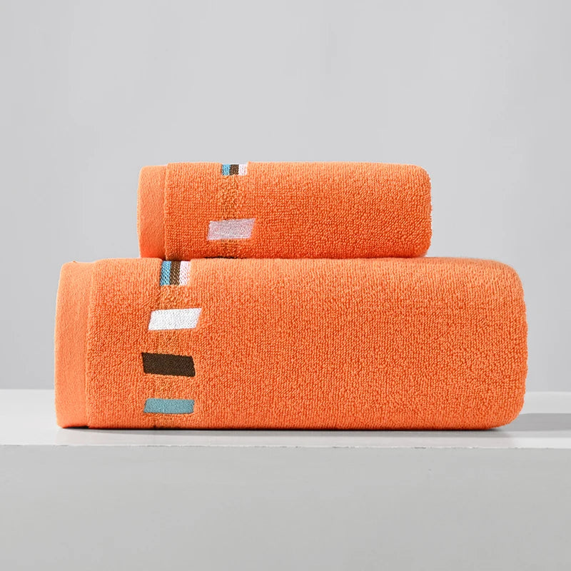 Adult Bath Towel 100% Cotton Bath Towel Sweat Absorbent Towel Sports Towel Strong Absorbent Bath Towel Colourful Bath Towel Set