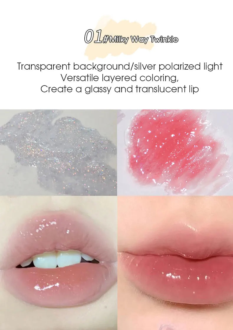 Butterfly shaped milk can lip balm moisturizes and moisturizes the mirror surface, with a shimmering and pouty lips