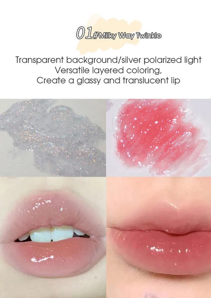 Butterfly shaped milk can lip balm moisturizes and moisturizes the mirror surface, with a shimmering and pouty lips