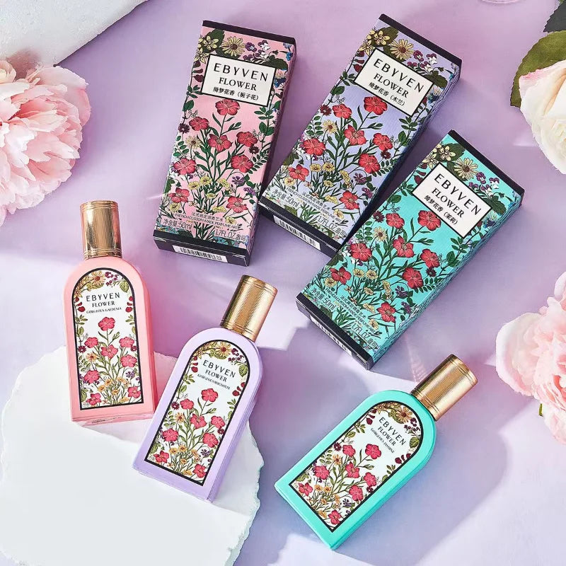 Women's Perfume Set Long-lasting Fragrance Flower Joy Blooming Water Of Flowers Floral Scent Eau De Toilette Valentine Day Gifts