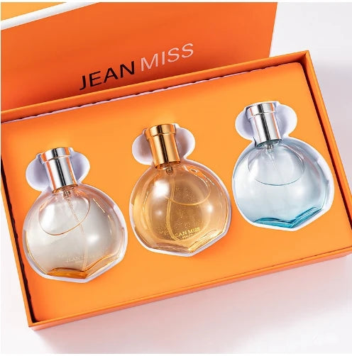 30ML*3 Set Floral Scented Perfume Eau De Parfum for Women Long Lasting Pheromone Fragrance with High Quality Gift Box