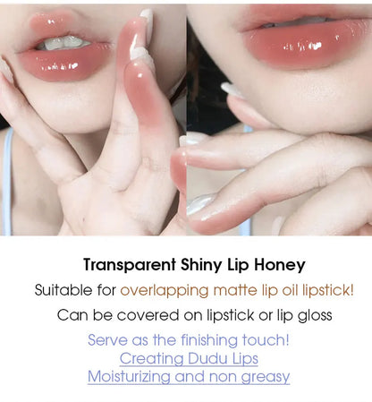 Butterfly shaped milk can lip balm moisturizes and moisturizes the mirror surface, with a shimmering and pouty lips