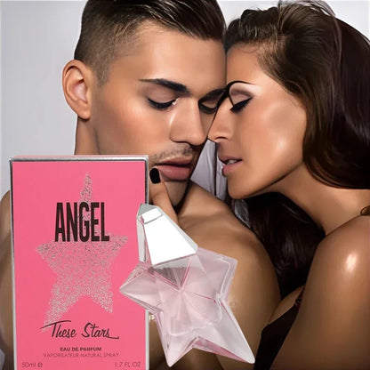 50ML Angel Eau De Parfum Refillable Spray Standing Star New Pheromone Elegant Charm Fresh Natural Vitality Perfume Spray
