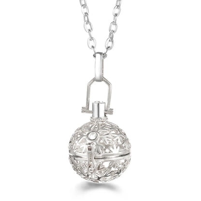 Russia Tradition Chime Exquisite Angel Wings Caller Necklace Essential Oil Diffuser Pregnant Woman Aromatherapy Pendant Jewelry