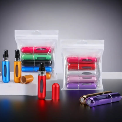1/5Pcs Travel Perfume Bottle Refillable Portable Mini Atomizer Spray Refill Bottle Women Pocket Dispenser Cologne Sprayer 5ml
