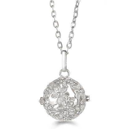 Russia Tradition Chime Exquisite Angel Wings Caller Necklace Essential Oil Diffuser Pregnant Woman Aromatherapy Pendant Jewelry