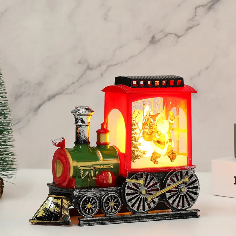 Candlestick Lamp Night Light Desktop Christmas Decoration Ornament