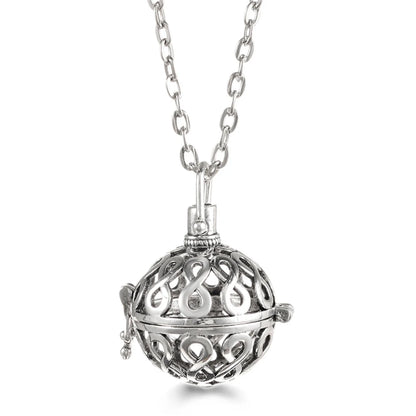 Russia Tradition Chime Exquisite Angel Wings Caller Necklace Essential Oil Diffuser Pregnant Woman Aromatherapy Pendant Jewelry