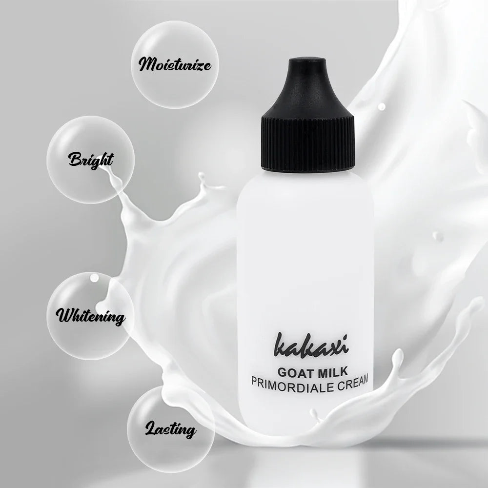 50ml Goat Milk Liquid Foundation Matte Concealer Waterproof Oil-control Cover Dark Circles Brighten Natural Cosmetics Makeup