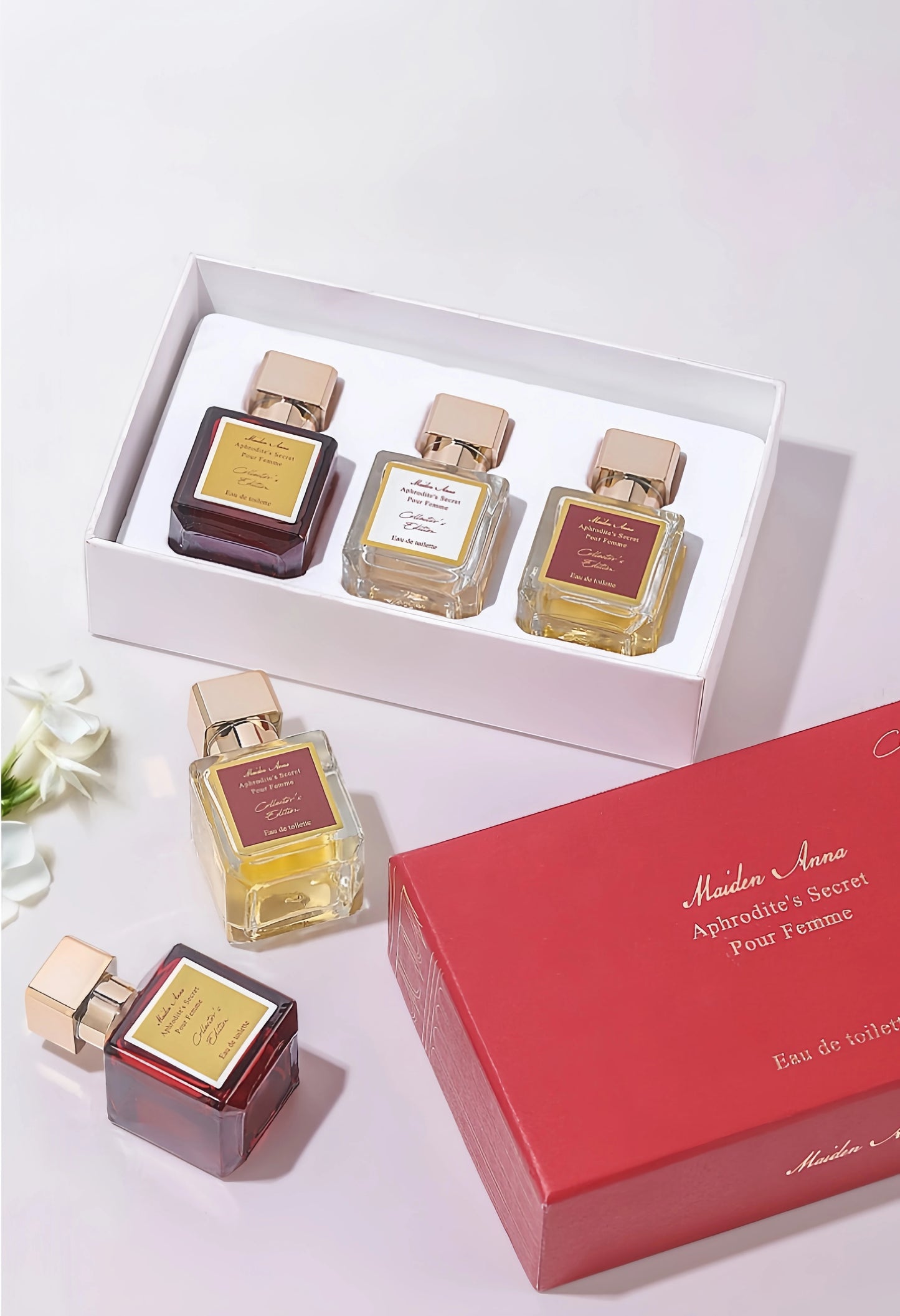 Perfume Woman Trio Gift Set 30ml*3 - Floral Fruity & Woody Scent for Day Night, Elegant Travel Perfumes Femininos Original