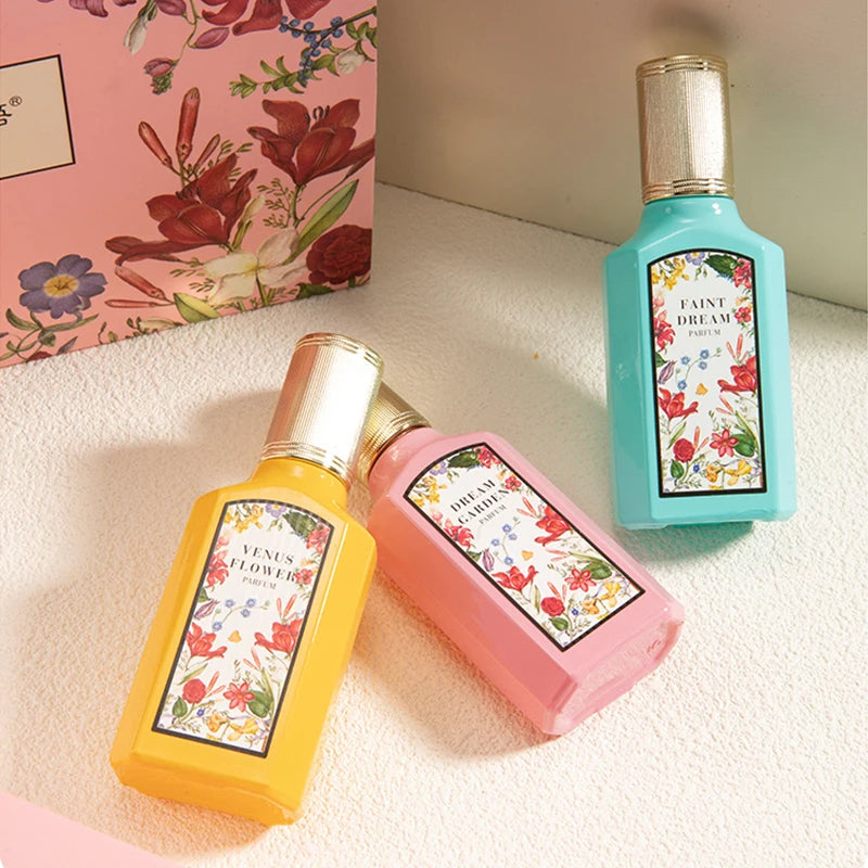 Women's Perfume Set Long-lasting Fragrance Flower Joy Blooming Water Of Flowers Floral Scent Eau De Toilette Valentine Day Gifts