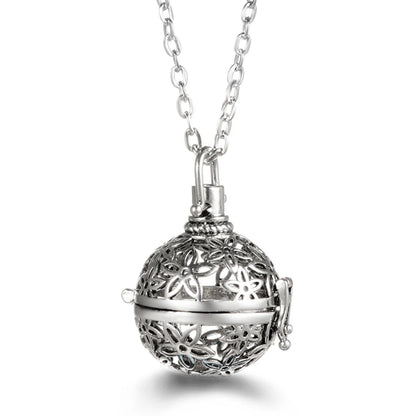 Russia Tradition Chime Exquisite Angel Wings Caller Necklace Essential Oil Diffuser Pregnant Woman Aromatherapy Pendant Jewelry