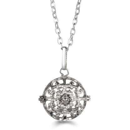 Russia Tradition Chime Exquisite Angel Wings Caller Necklace Essential Oil Diffuser Pregnant Woman Aromatherapy Pendant Jewelry