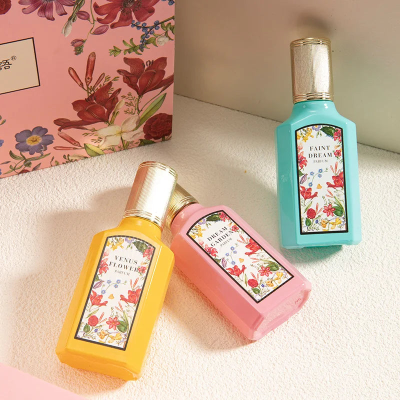 Women's Perfume Set Long-lasting Fragrance Flower Joy Blooming Water Of Flowers Floral Scent Eau De Toilette Valentine Day Gifts