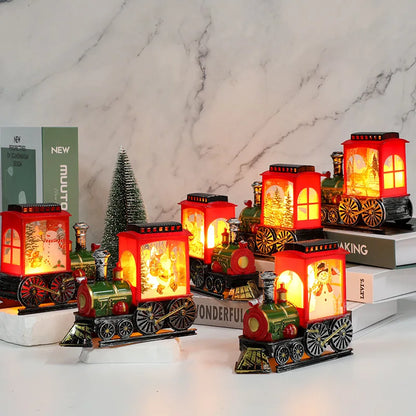 Candlestick Lamp Night Light Desktop Christmas Decoration Ornament