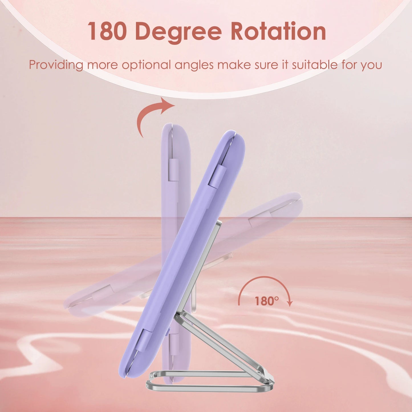 SEJOY Makeup Mirror with Lights, 1X 3X 7X Magnifying Mirror, Touch Control, Trifold Makeup Mirror, Portable LED Makeup Mirror