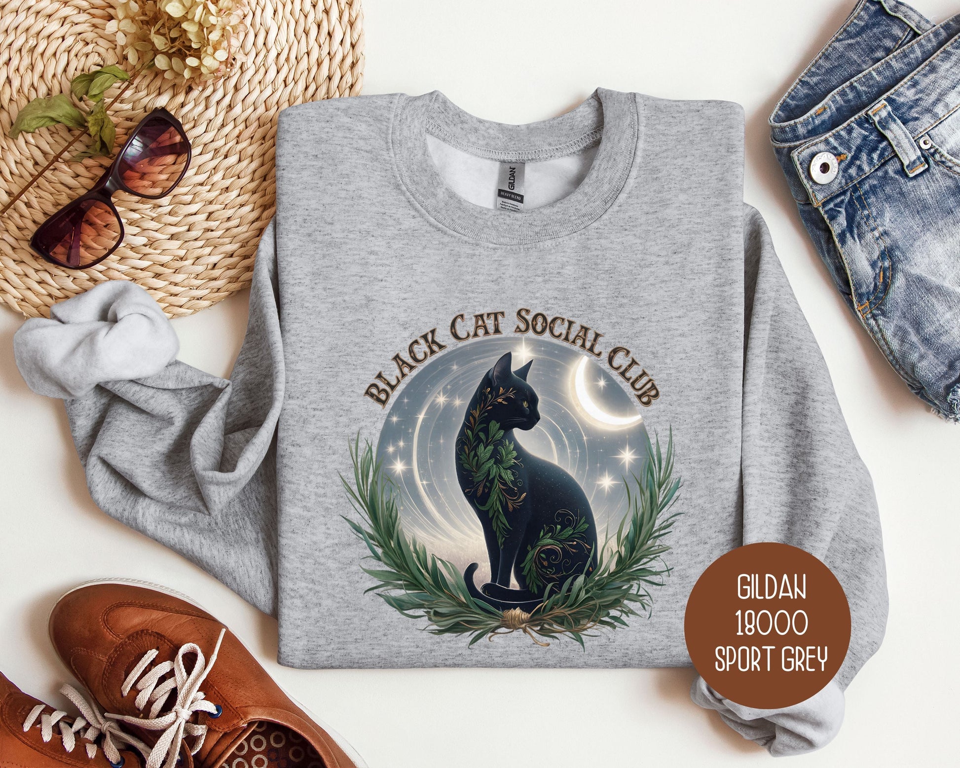 Black Cat Social Club Sweatshirt-2