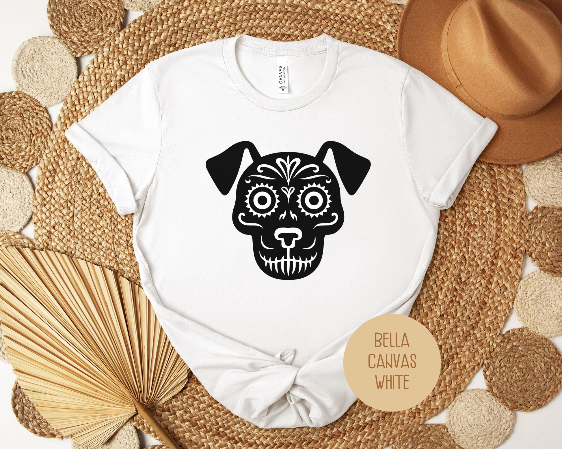 Dog Sugar Skull Day of the Dead Dia De Los Muertos Shirt-11