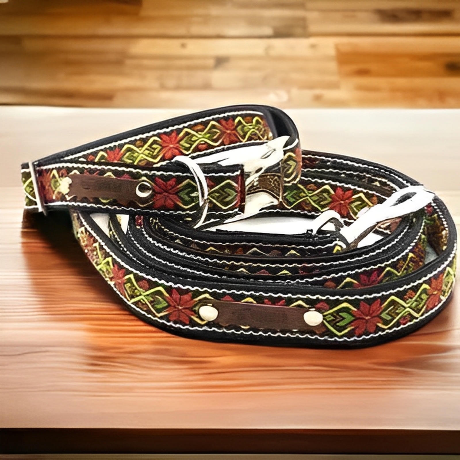 Finnigan's Fabulous Fabric Dog Collar Set Hand Made-0