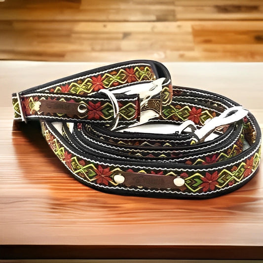 Finnigan's Fabulous Fabric Dog Collar Set Hand Made-0